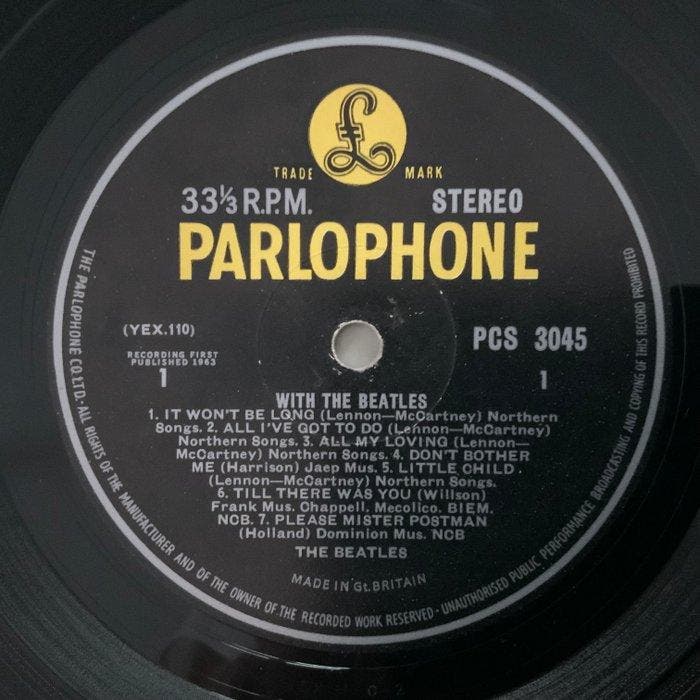 Beatles - With The Beatles - UK first stereo press in, CD & DVD, Vinyles Singles