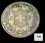 Zwitserland. 5 Francs 1891 - Berna, Postzegels en Munten