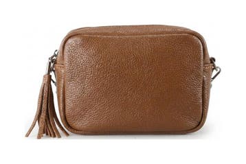Time Mode Schoudertas Cognac, Handtassen en Accessoires, Tassen | Damestassen, Verzenden, Zo goed als nieuw