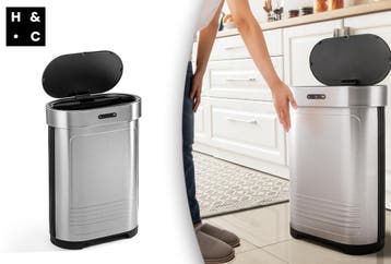 2dekans | Prullenbak van 52L met Sensor – Slimme en, Ophalen of Verzenden, Nieuw
