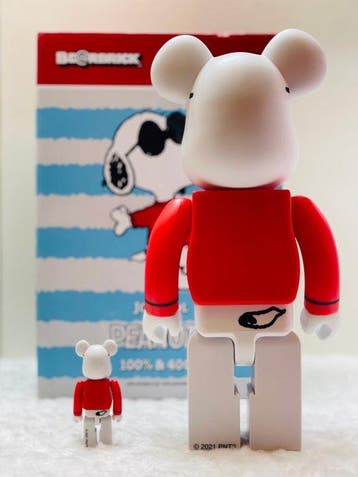 Medicom toy - BE@RBRICK 400% & 100% Snoopy Joe Cool -