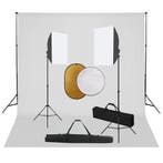 vidaXL Fotostudioset met softboxlampen, achtergrond en, Verzenden