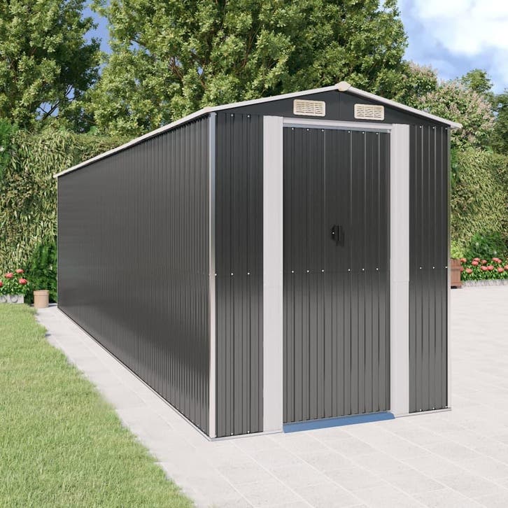 vidaXL Tuinschuur 192x689x223 cm gegalvaniseerd staal, Tuin en Terras, Tuinhuizen, Nieuw, Verzenden
