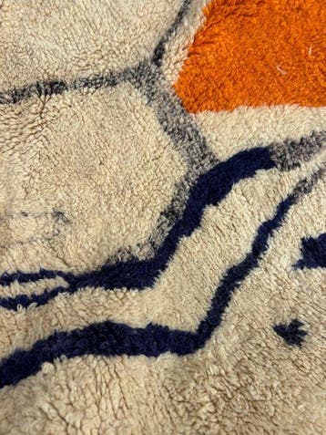 Marokkaans Berber kunsttapijt – abstracte modernistische, Nieuw
