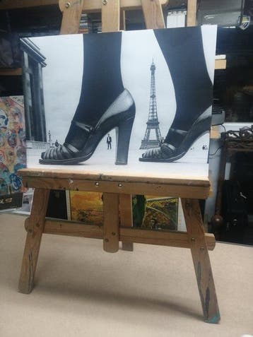 Frank Horvat - Zapatos y Torre Eiffel, Paris - Tamaño Big XL