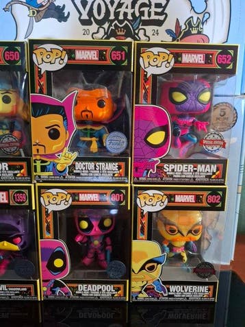 Funko - Funko Pop - Marvel - Blacklight Set - Spider-Man,