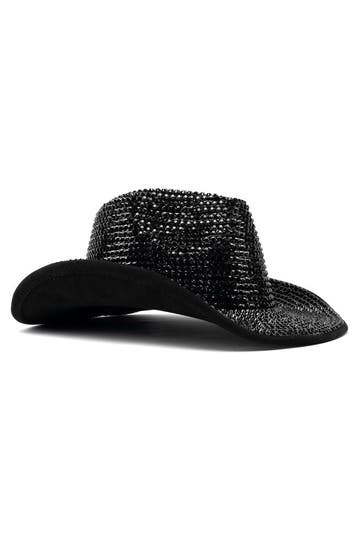 Cowboyhoed Zwart Strass Steentjes Cowgirl Western Hoed Zwart, Kleding | Dames, Ophalen of Verzenden, Nieuw