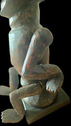 Masker met kroon, marionet, ékoï, Ejagham, Nigeria - Nigeria