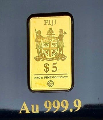 Fiji. 5 Dollars Big Ben ,oro 1/100 Oz (.999) Proof (Zonder