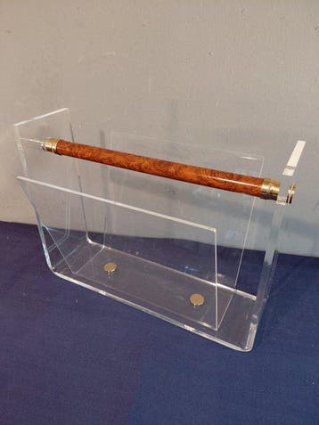 Tijdschriftenhouder - Lucite - Luxe lectuurbak, Nieuw