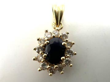 Zonder minimumprijs - Hanger - 18 karaat Geel goud - 0.75ct.
