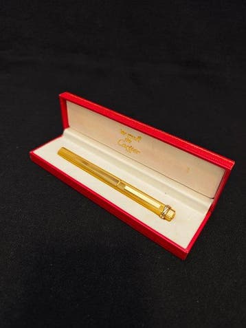 Cartier - CARTIER Must De Trinity Gold Plated Ballpoint Pen, Nieuw