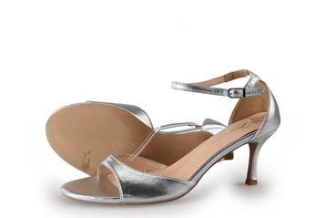 Joyce Xue Sleehakken in maat 41 Zilver, Verzenden, Schoenen met hoge hakken