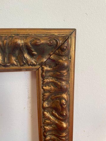 Lijst - Antieke vergulde Venetiaanse houten broodvorm