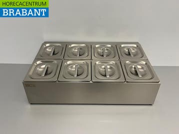 Support de plateau GN en acier inoxydable 8 x 1/6 gastronorm, Verzenden