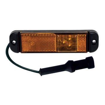 LED Zijmarkering Oranje Met Reflector En AMP-Superseal Conne, Ophalen of Verzenden