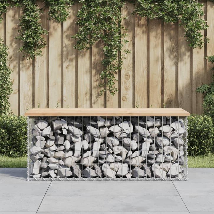 vidaXL Tuinbank Schanskorfontwerp 103x44x42 cm massief, Jardin & Terrasse, Ensembles de jardin, Envoi