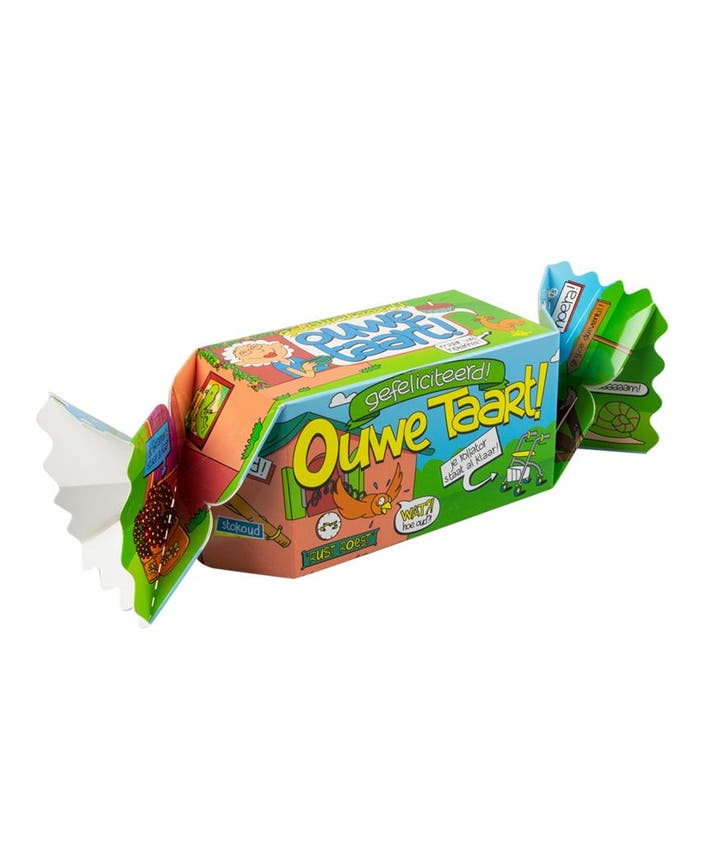 Geschenkdoosje Ouwe Taart 26cm, Hobby en Vrije tijd, Feestartikelen, Nieuw, Verzenden
