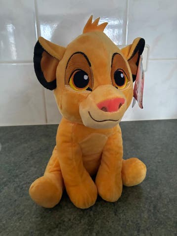 Disney Lion King Knuffel Simba 25cm, Enfants & Bébés, Jouets | Peluches, Ophalen of Verzenden