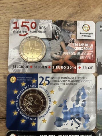 België. 2 Euro 2014/2020 (9 coincards) (Zonder minimumprijs)