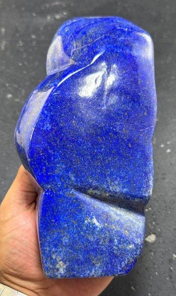 Top Blauwe lapis lazuli Vrije vorm - Hoogte: 212 mm -, Antiek en Kunst