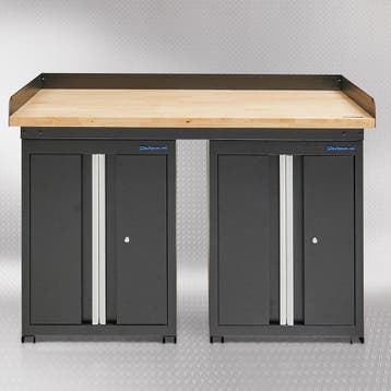 Datona Werkbank PRO met bamboe werkblad en 2, Doe-het-zelf en Bouw, Ophalen of Verzenden, Nieuw
