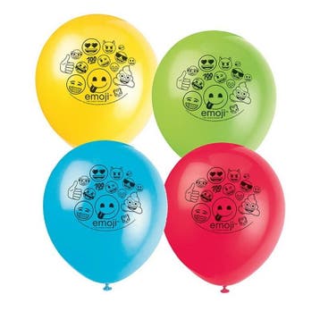 Emoji Ballonnen 30cm 8st, Verzenden