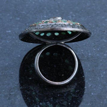 Sans prix de réserve - Bague Bague ovale vintage en diamant,, Nieuw