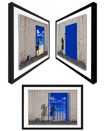 POPLEA - Banksy Bleu cinétique 3 en 1, Antiquités & Art