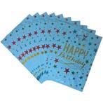 Fako Bijoux - Folie Uitdeelzakjes Happy Birthday - 10 stuks, Divers, Emballage cadeau, Verzenden