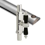 Kruk-espagnolet Nouveau ebben glans nikkel inclusief 1 stang