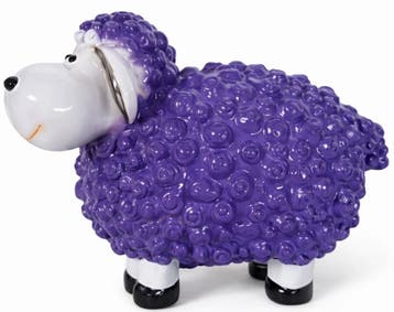 Paars schaap - 23 cm, Verzamelen, Verzenden, Nieuw