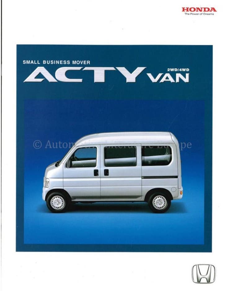 2004 HONDA ACTY VAN BROCHURE JAPANS, Boeken, Auto's | Folders en Tijdschriften