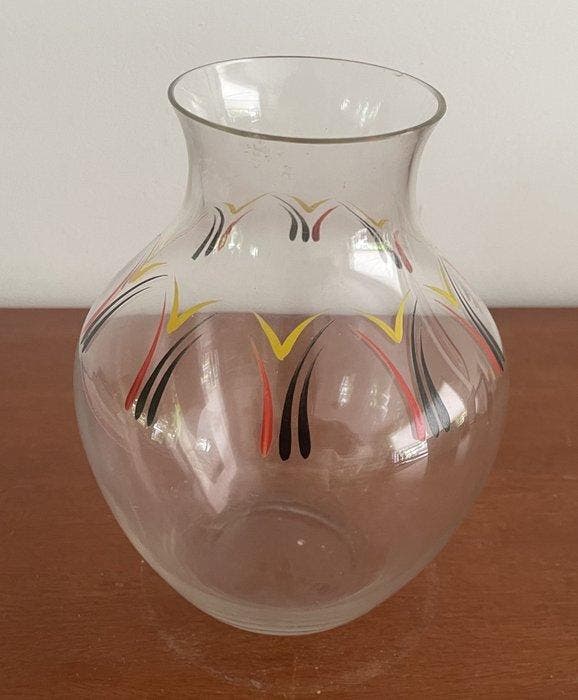 Vaas - Glas - Art Deco vaas, Antiek en Kunst, Kunst | Designobjecten