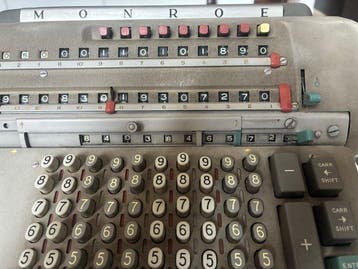Monroe Calculating Machine - Monroe Model 8N-213 -