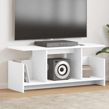 vidaXL TV Stand 102 x 35 x 45 cm Wit Bewerkt hout, Verzenden, Nieuw