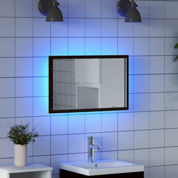 vidaXL Badkamerspiegel met LED-verlichting 60x8,5x37 cm, Verzenden