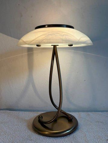 ER - Tafellamp - T810 - Metaal, Messing, Glas