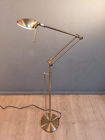 Staande lamp - Messing - Leeslamp Verstelbaar