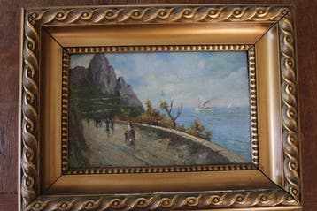 École italienne (XIX) - Capri (Napoli) - Strada verso