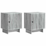 vidaXL Nachtkastje 2 pcs Grijs sonoma 43 x 34,5 x 50 cm, Verzenden, Nieuw