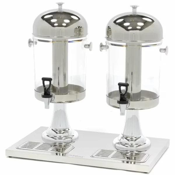 Drankendispenser | RVS | 2x 8L | Passief Koelbaar |, Zakelijke goederen, Horeca | Keukenapparatuur, Nieuw in verpakking, Verzenden