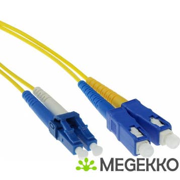 ACT 1 meter LSZH Singlemode 9/125 OS2  glasvezel patchkabel, Verzenden, Nieuw