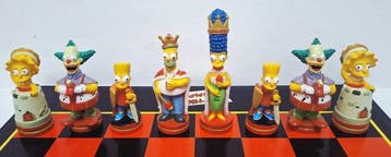 Jeu déchecs - The Simpsons 3-D Chess Game, Boxed - Résine, Nieuw