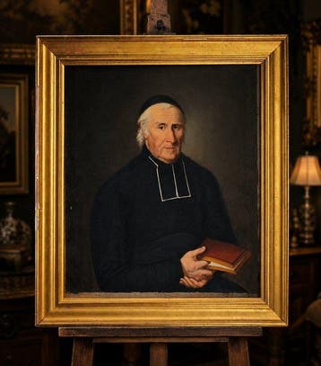 École française ( c.1850) - Portrait d’un ecclésiastique