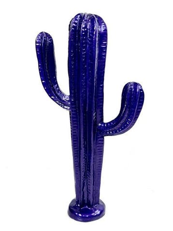 Beeldje, Cactus Scultoreo Viola Elettrico - 55 cm - Hars