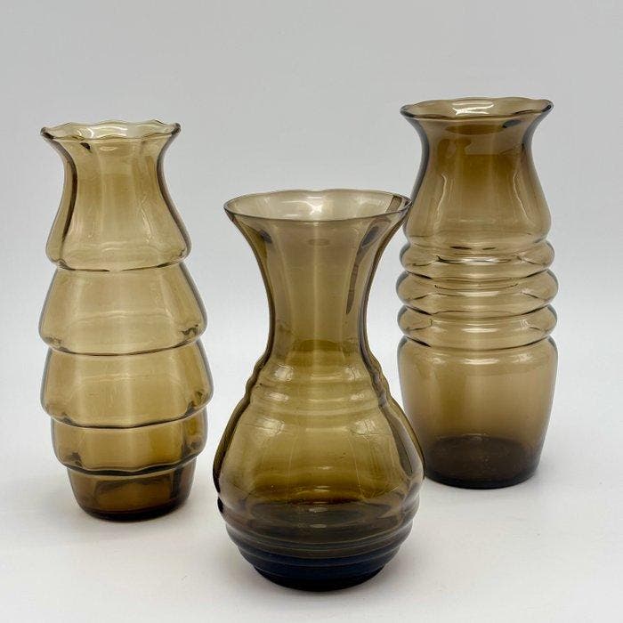 Verreries Doyen - Vaas (3) - Floralies 301 onder andere -, Antiek en Kunst, Antiek | Glaswerk en Kristal