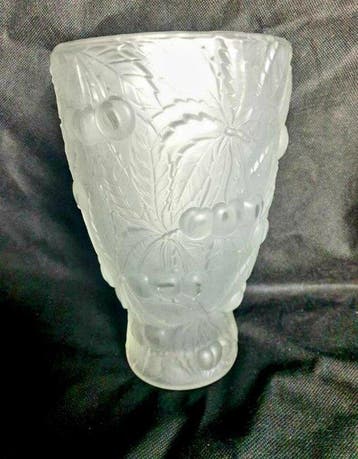 Barolac-glas - Balustervaas - Satijn kristalglas - Vaas, Antiek en Kunst