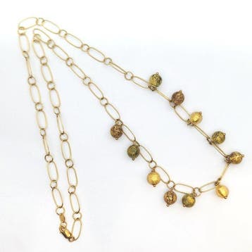 Halsketting - 18 karaat Geel goud - 35.00ct. tw., Nieuw