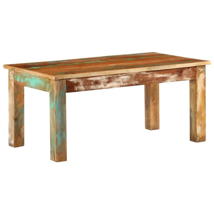vidaXL Salontafel 100x55x45 cm massief gerecycled hout, Maison & Meubles, Tables | Tables de salon, Envoi